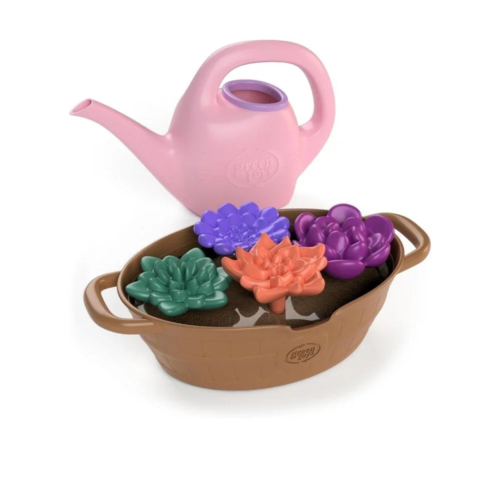 Green Toys Magic Flower Watering Can Activity Toy Set Eco-Friendly Recycled